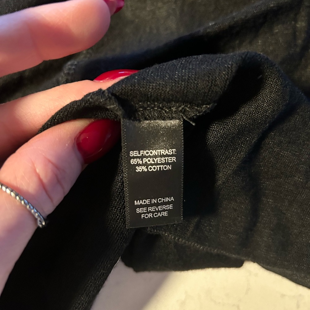 BKE Boutique Black Women's Crochet Lace Open-Front Cardigan - Picture 7 of 13